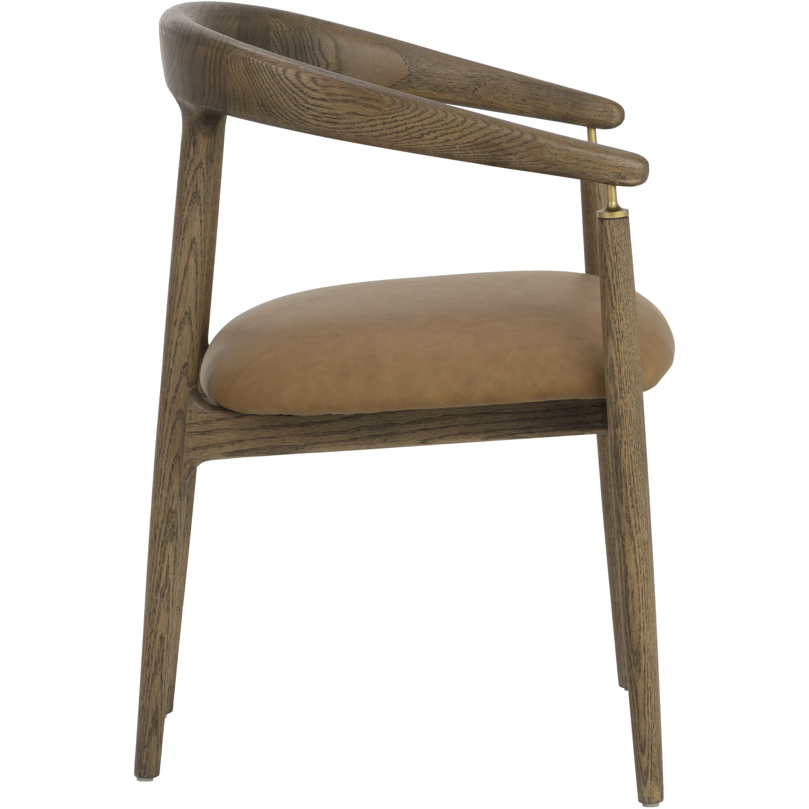 Valmont Milliken Cognac Dining Armchair